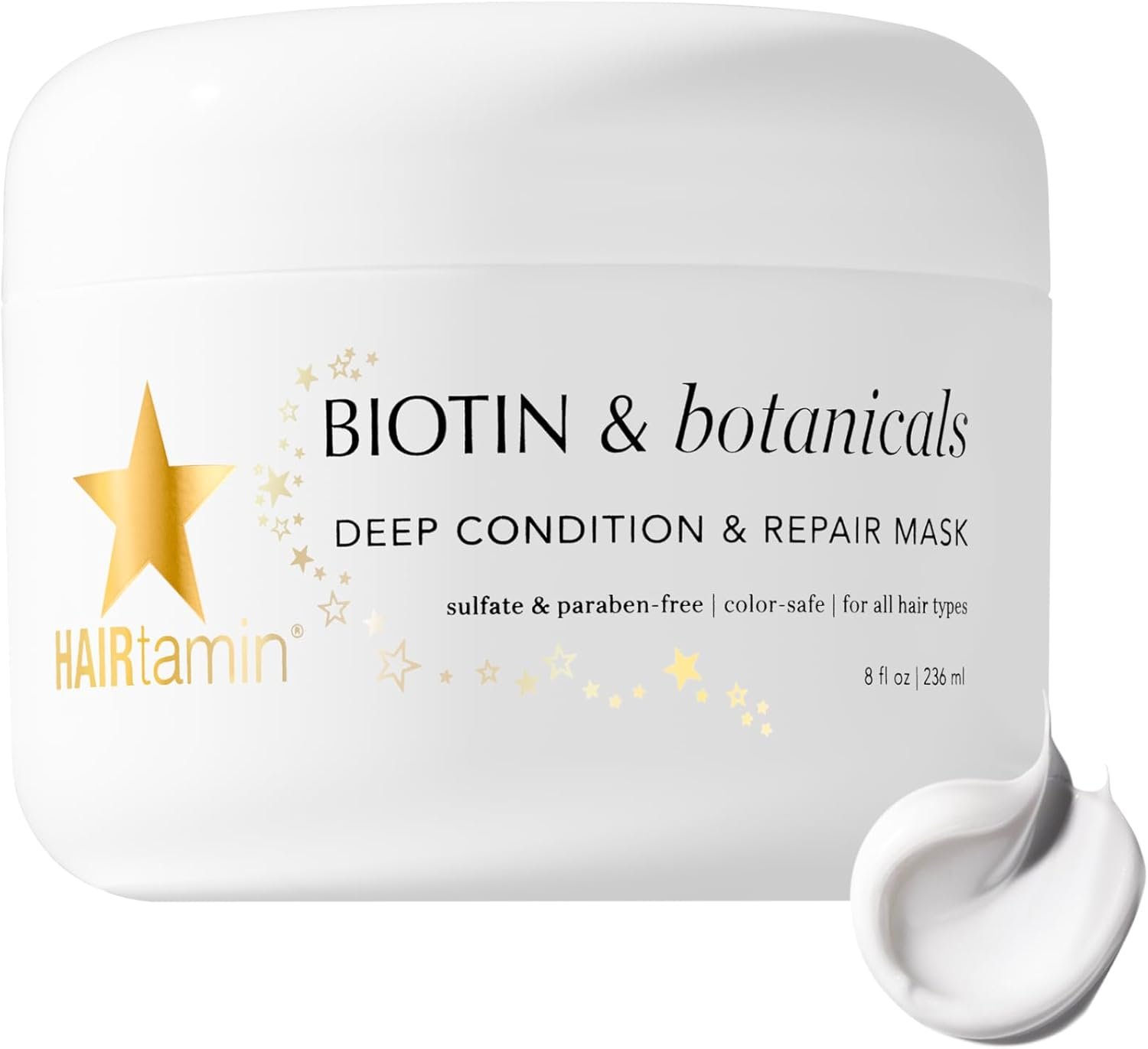 ماسک نرم‌کننده عمیق هیرتامین مدل Biotin & Botanicals حجم ۲۳۷ میلی‌لیتر