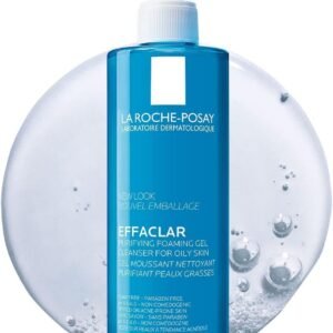 ژل فومی شست‌وشوی صورت لاروش‌پوزای Effaclar، مناسب پوست چرب و مستعد آکنه، حجم ۴۰۰ میلی‌لیتر