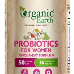 پروبیوتیک زنانه Organic Earth – مصرف روزانه ، ۳۰ کپسول گیاهی